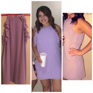 Adorable ruffle halter top dress